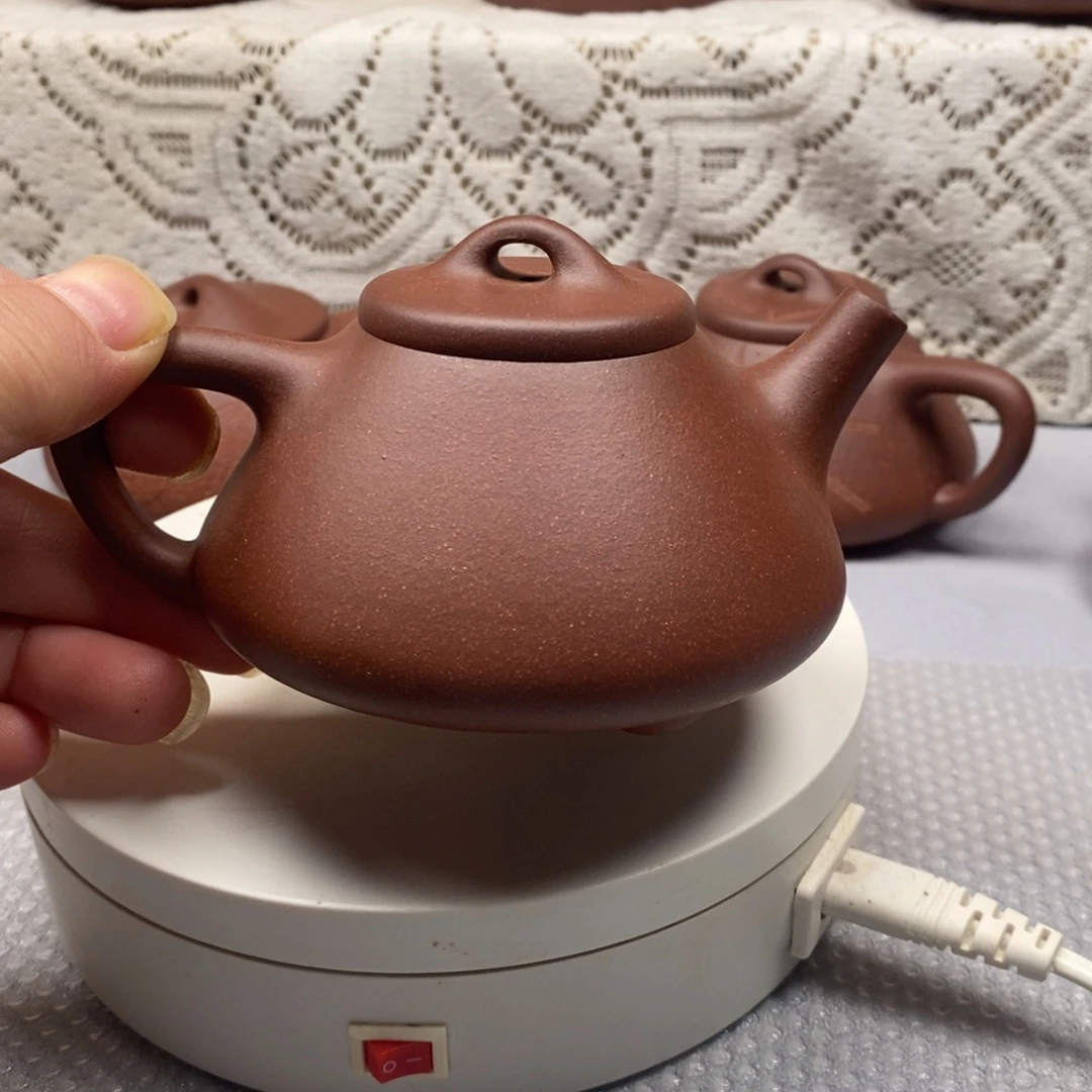 紫砂茶壶黄龙山红粽泥