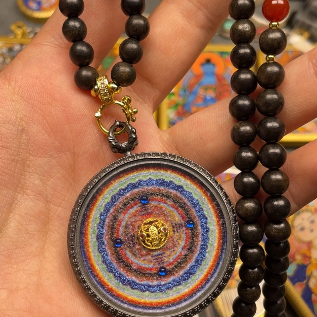 琉璃颈饰奶***?唐卡手绘男女同款