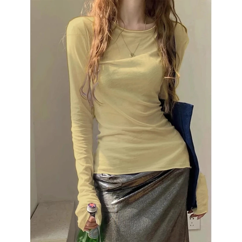 【非主图款】秋冬薄款显瘦长袖网红短款百搭不规则修身ins时尚性感