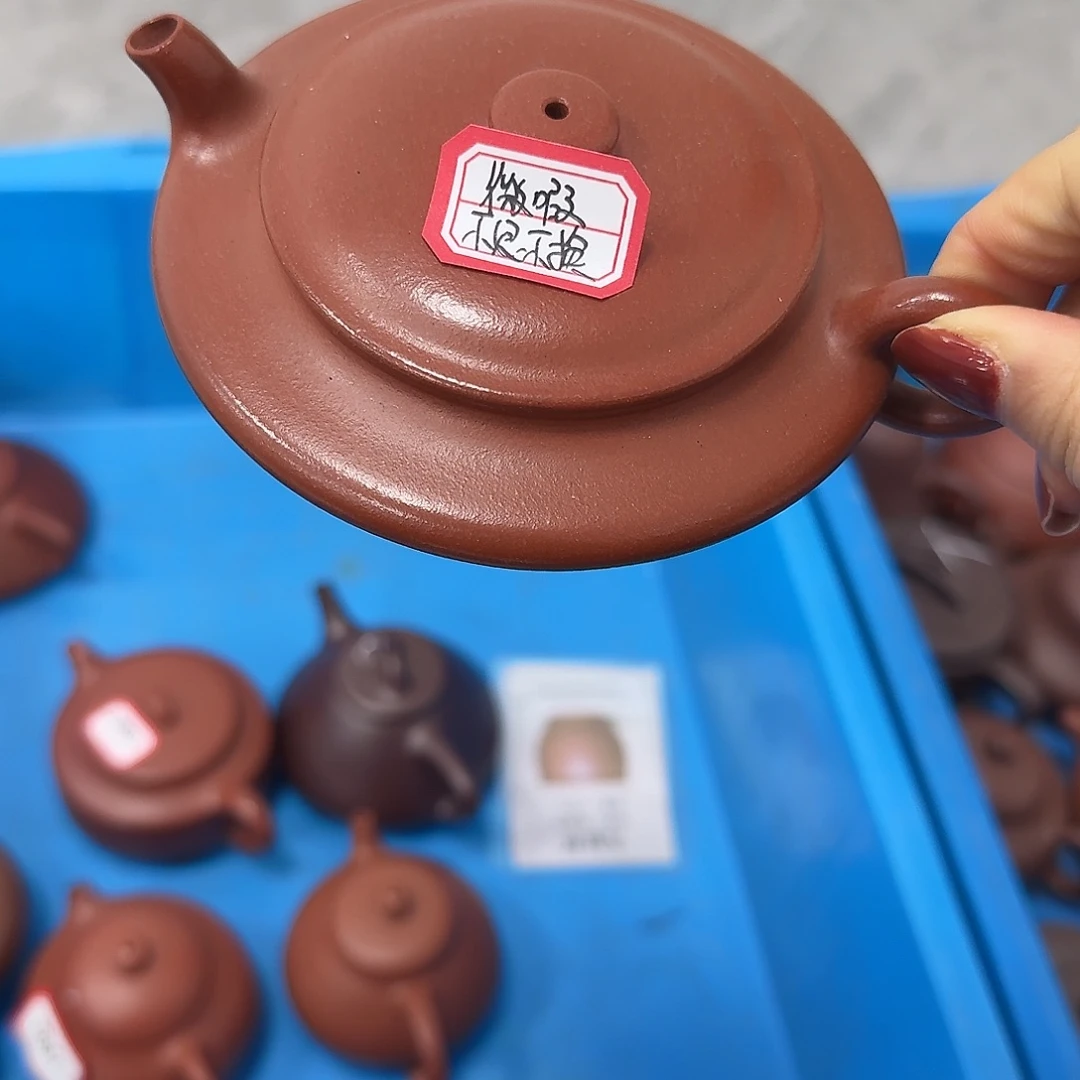 紫砂茶壶黄龙山原矿红皮龙100