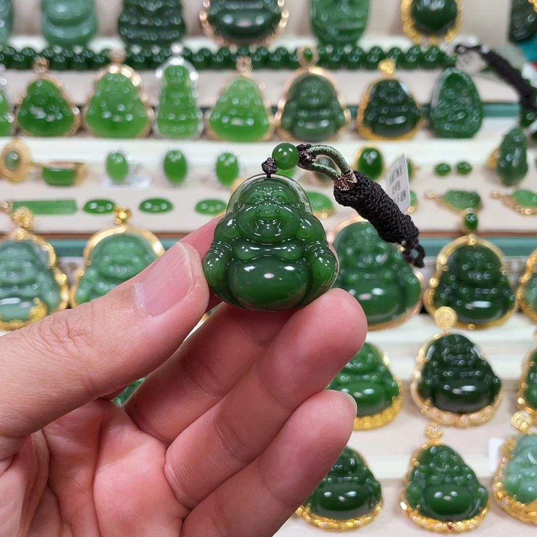 和田玉（碧玉）未镶嵌颈饰30mm