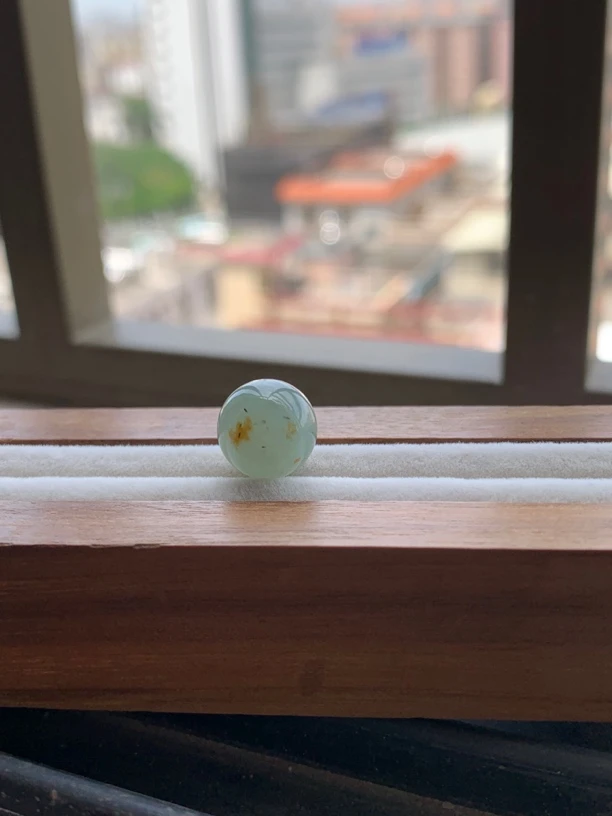 天然缅甸翡翠-特色桂花糕圆珠10➕