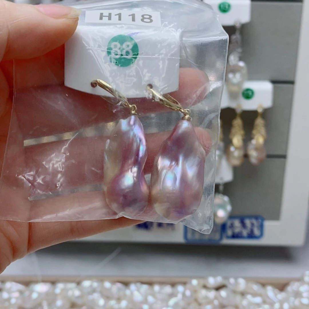白***间银S925镶嵌其他淡水珍珠