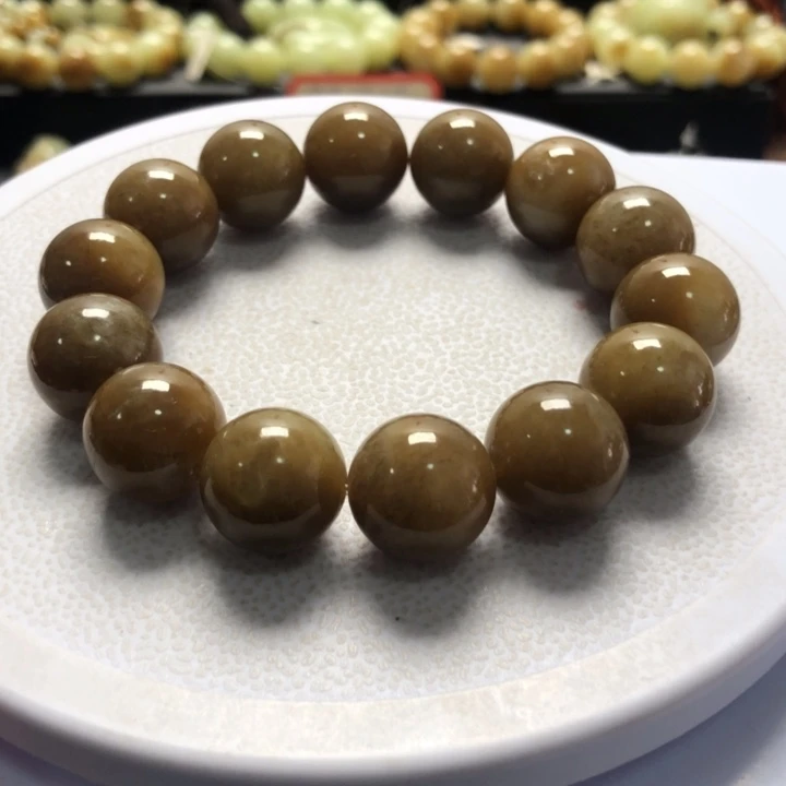 和田玉手串未镶嵌卡16