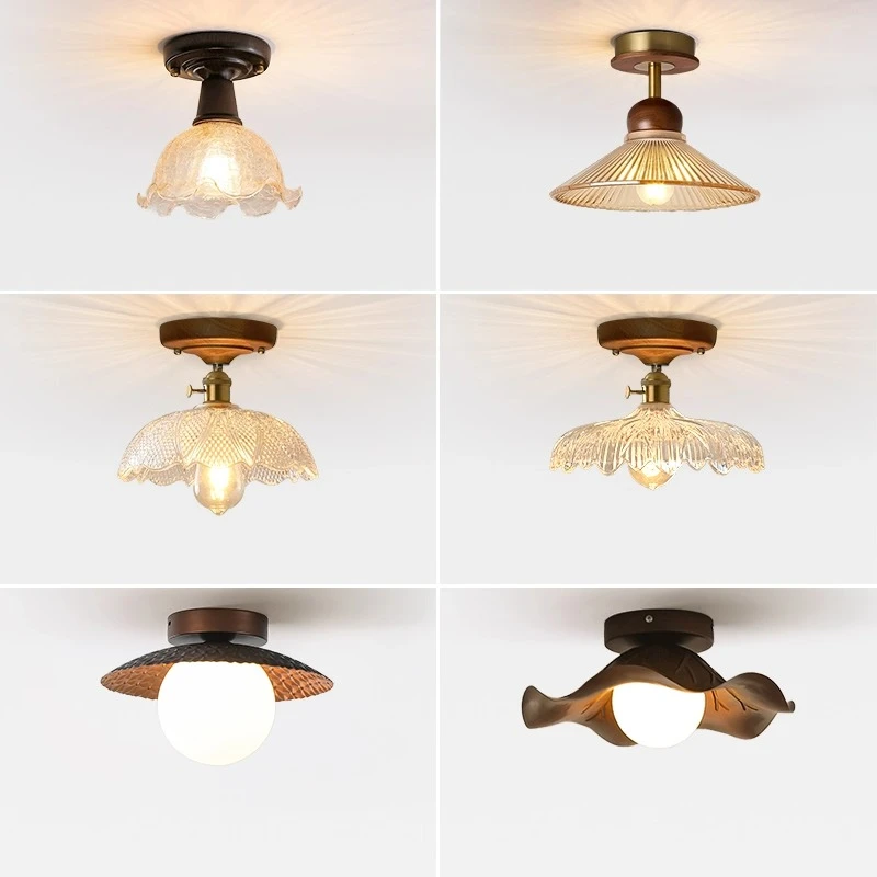 过道灯走廊灯阳台吸顶灯玄关灯衣帽间灯2025最新款中古风法式灯具