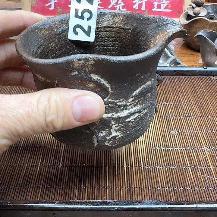 纯手工制作粗陶茶具