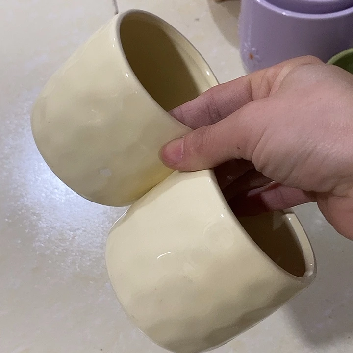 陶瓷花盆有孔 瑕疵介意勿拍