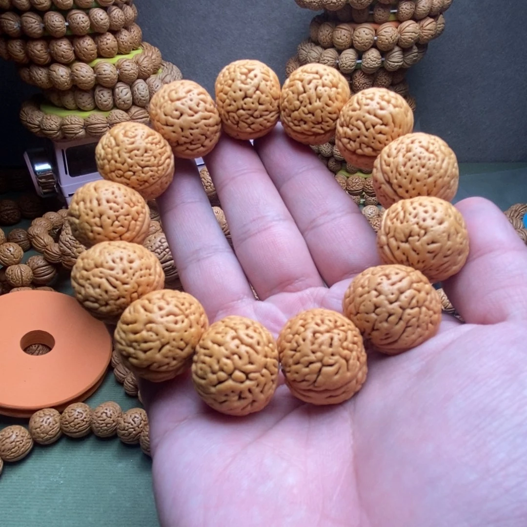 胖***呀桃核手串游龙珠桃核手串毕业款23