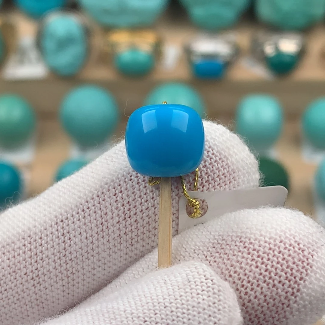 绿松石配饰未镶嵌老型卡10.5*9.7