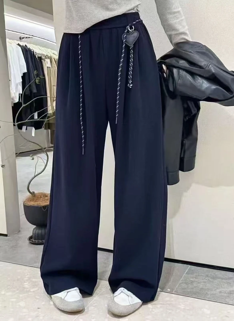 【小溪专属】减龄百搭时尚显廋2025年冬季新款加绒加厚窄版阔腿裤