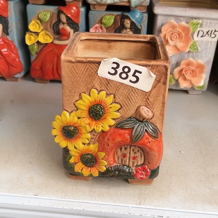 粗陶材质多肉花盆