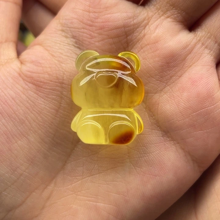 未镶嵌琥珀裸石天然琥珀蜜蜡熊5.2g