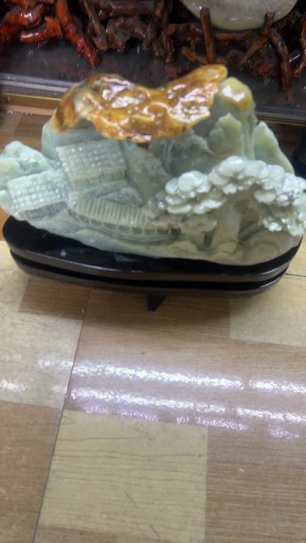 材质玉摆手工雕刻