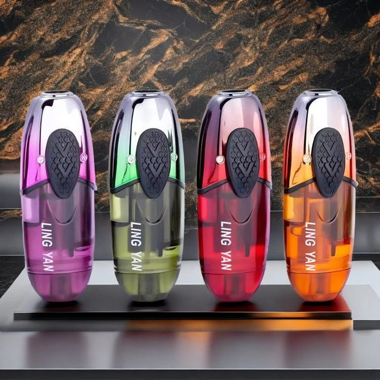 【网红新款】男士迷你旋转打火机防风个性时尚高档炫彩高颜值多功能