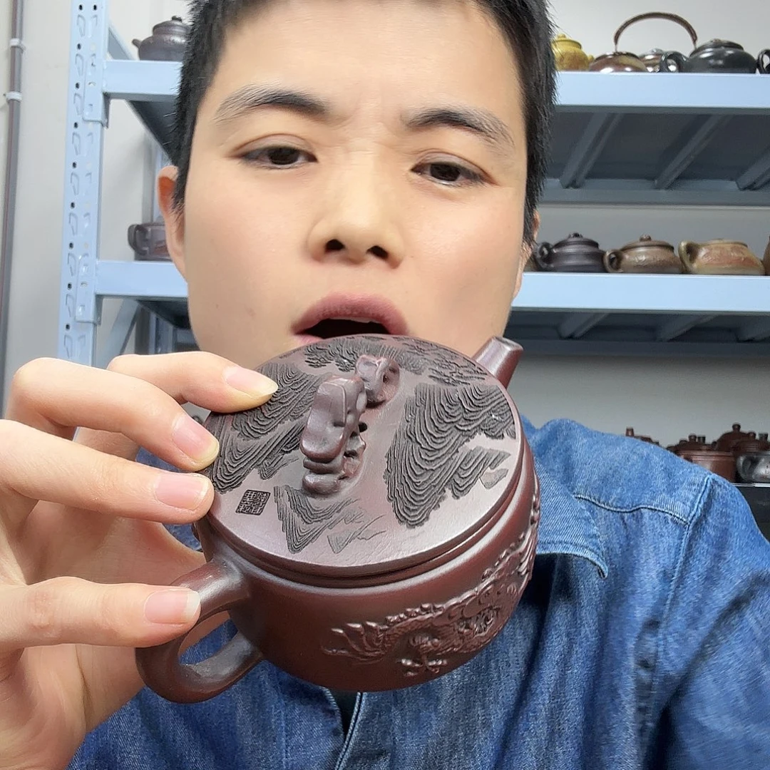 紫砂茶壶民间手艺人全手工制作