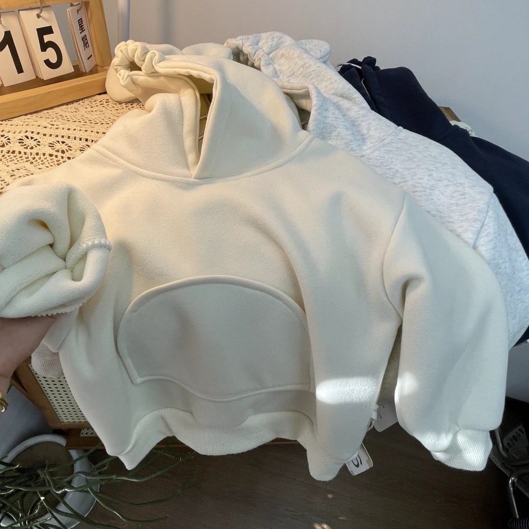 哈哈（耳朵加绒卫衣）中小童加绒～206/207/204