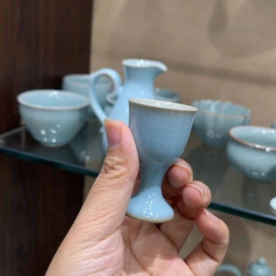 瓷片陶瓷汝窑茶器茶具