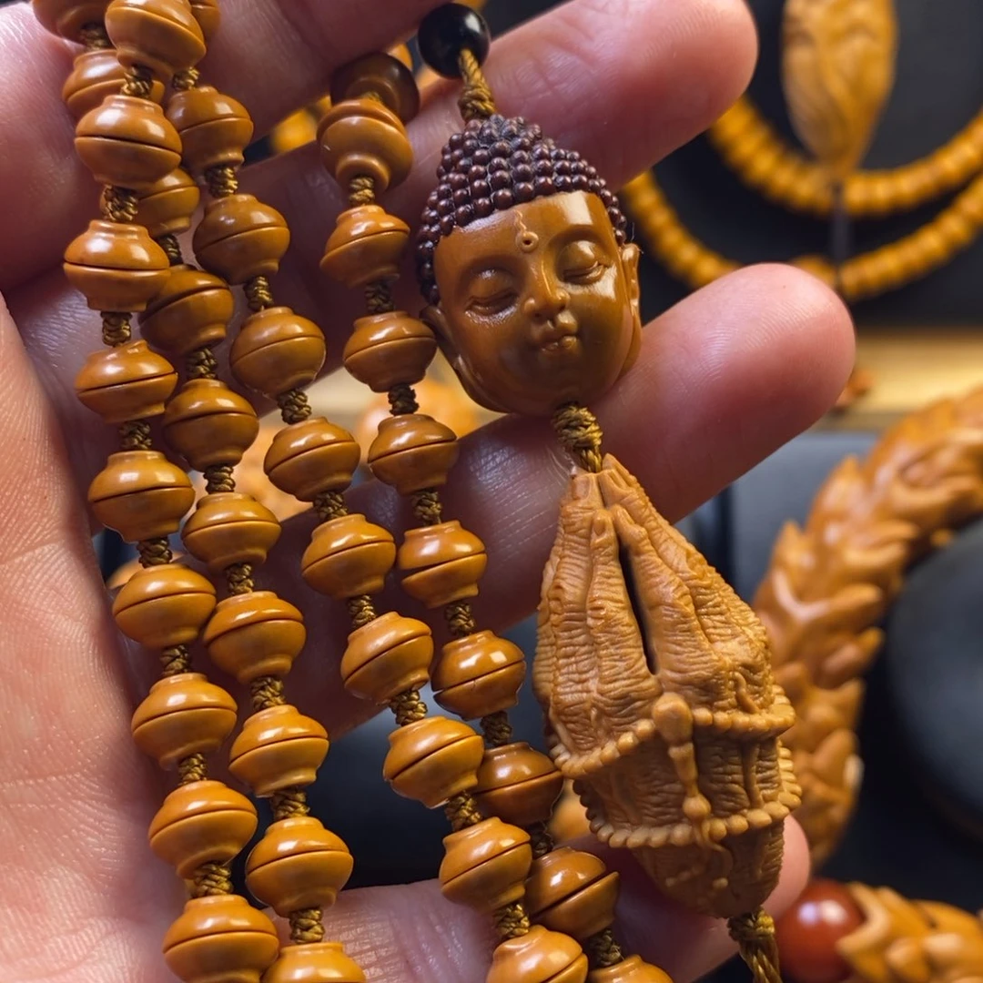 橄榄核手串一心向佛