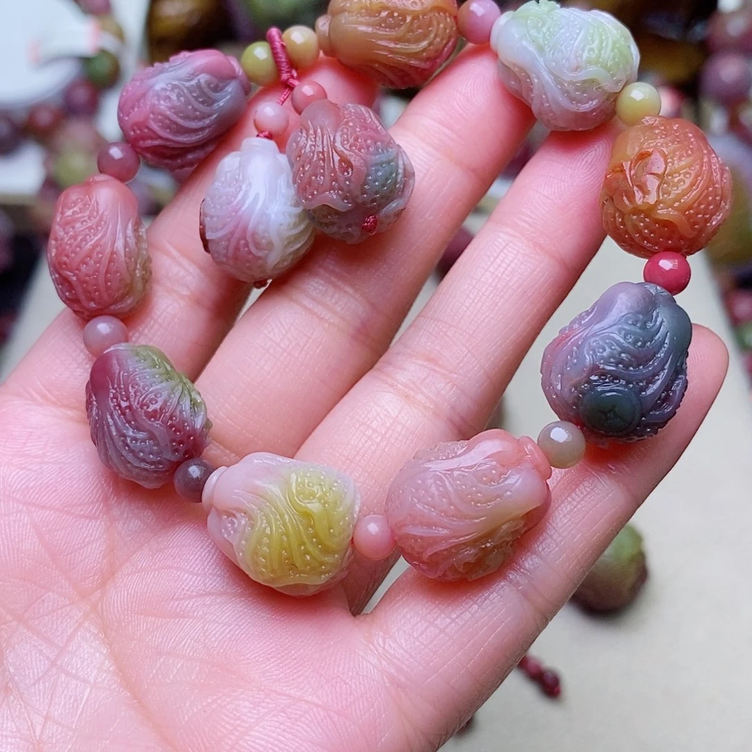 玛瑙/玉髓珠宝奇石未镶嵌人**菊盐源玛瑙定制
