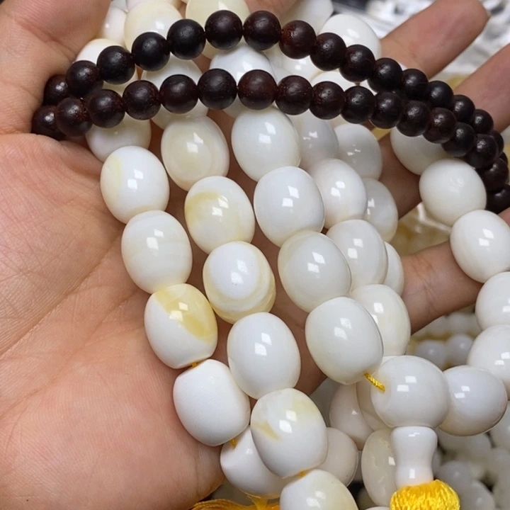 乌木类花梨木，桶珠手持，瑕