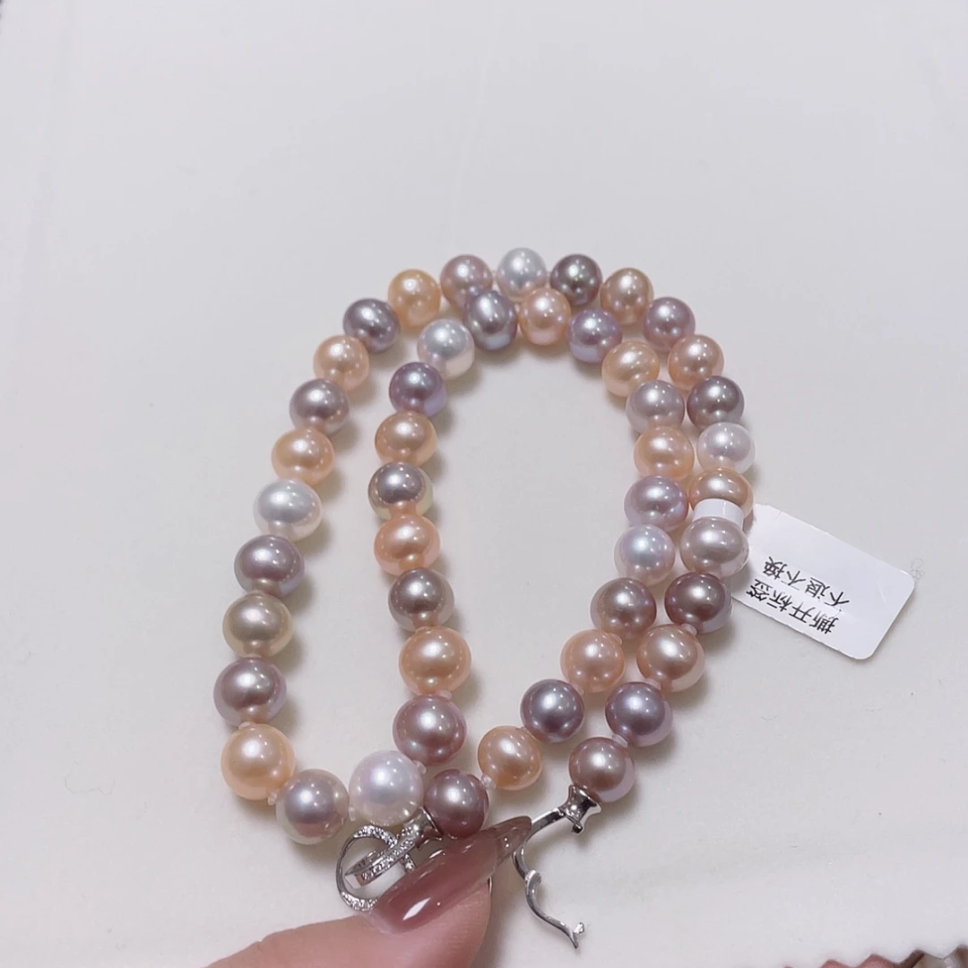 颈饰淡水珍珠银S925镶嵌