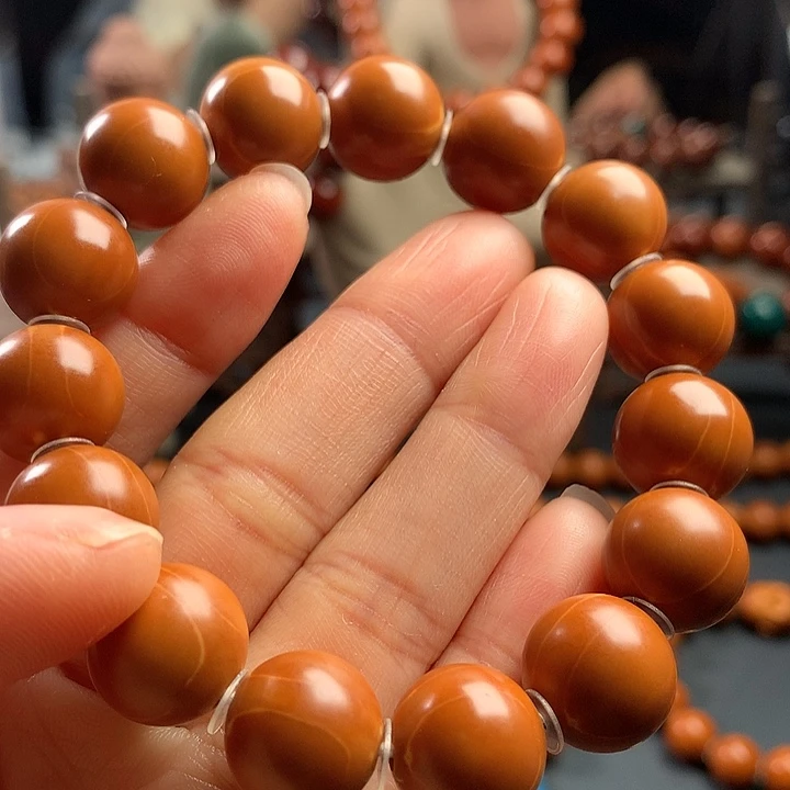 橄榄核手串1.4水晶核