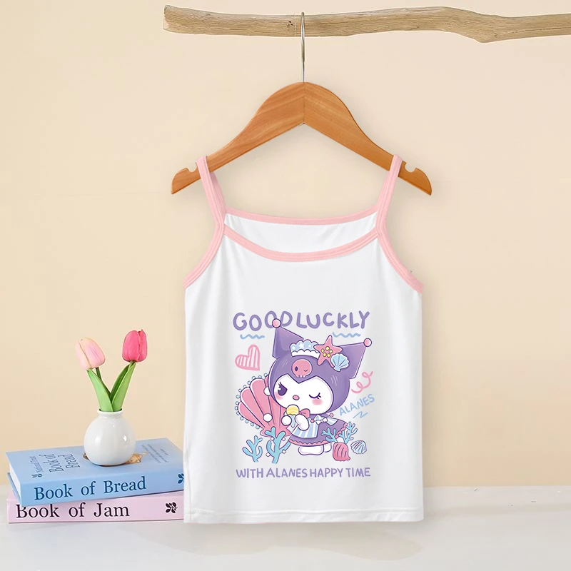 女童背心夏季纯棉小吊带儿童打底内穿无袖洋气上衣宝宝外穿吊带衫