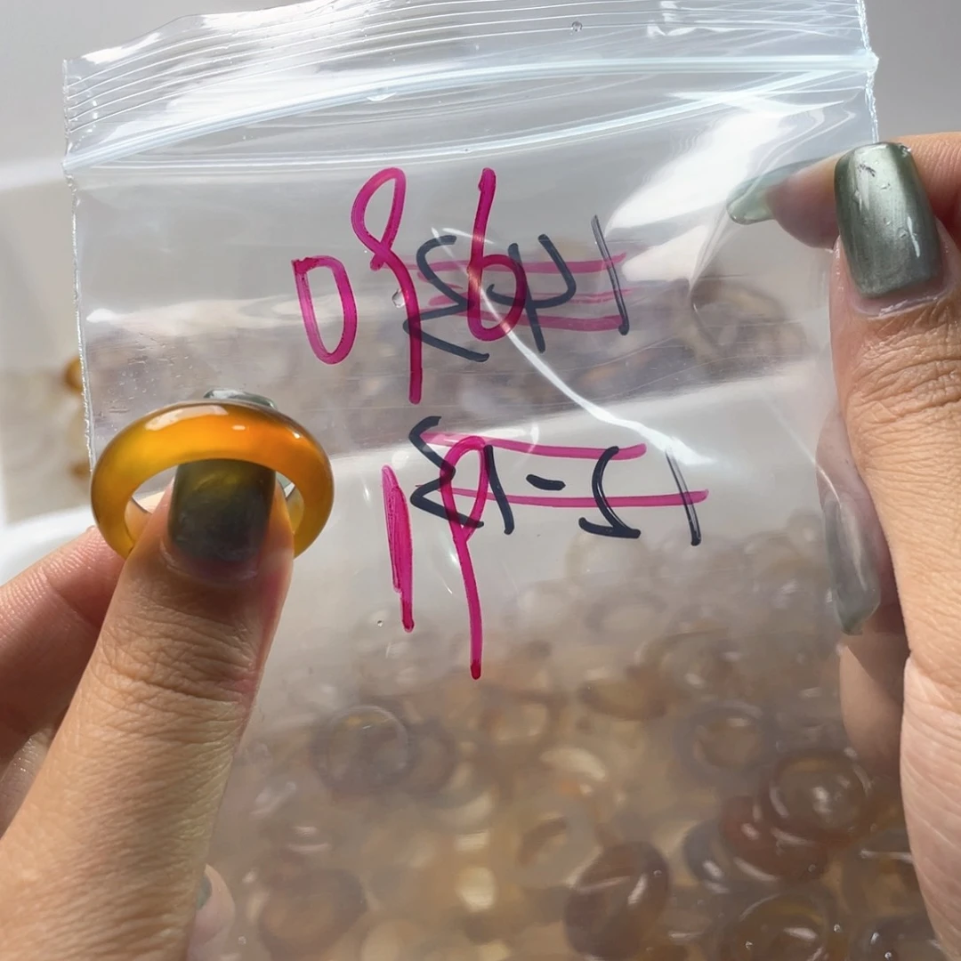 玛瑙/玉髓戒指合金096