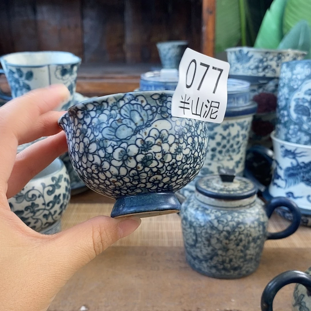 手工手绘青花高温陶瓷