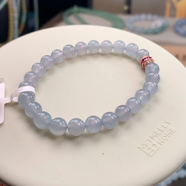 翡翠合金手链冰蓝紫，性价比