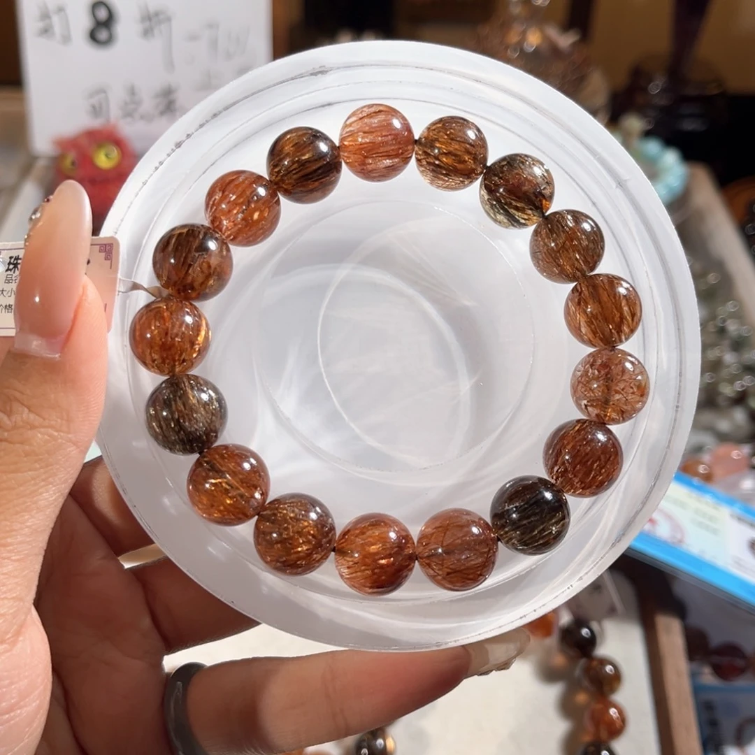 一***啊手链水晶未镶嵌黑金超12m