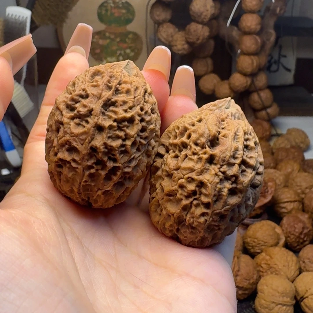 把件文玩核桃狼牙棒42.5