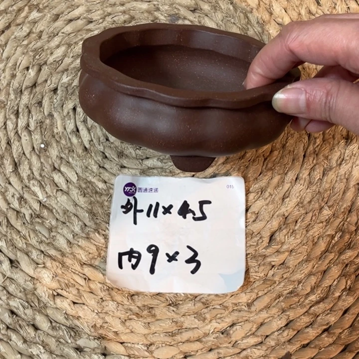 花盆紫砂  超精品紫玉金砂小奎口