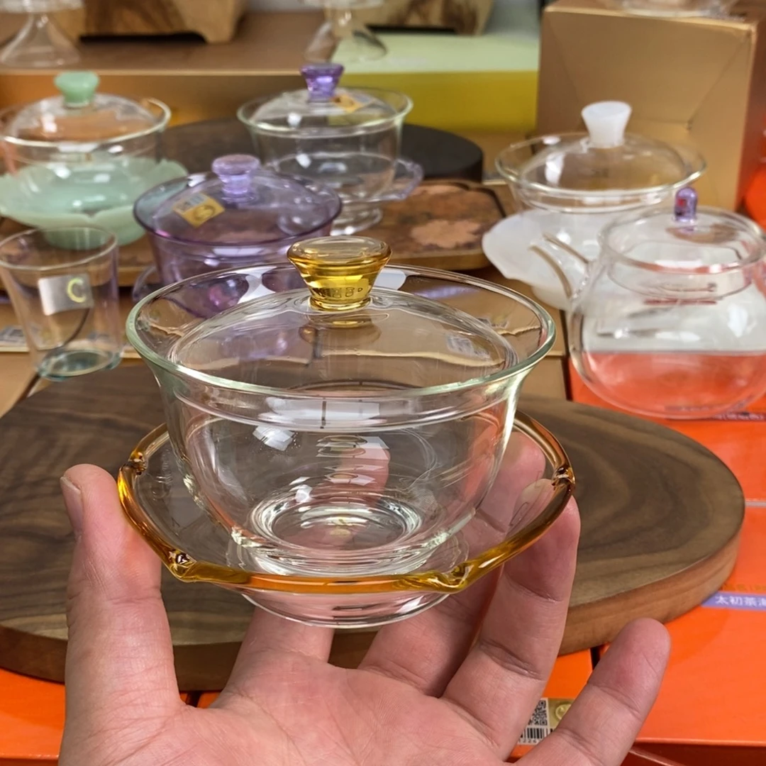 马***斌沁莲盖碗浅黄色样品