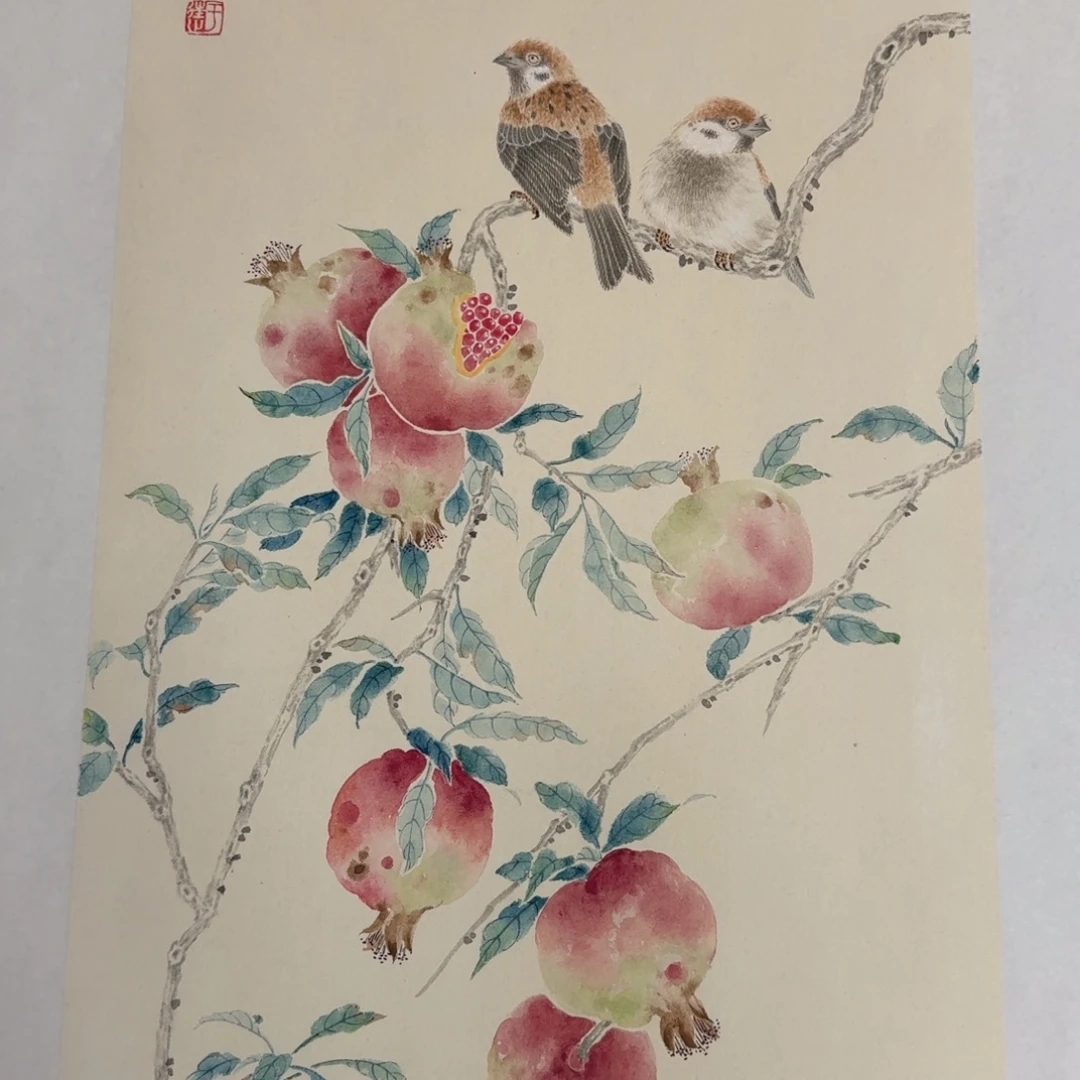 国画国画作品山水花鸟纯手绘