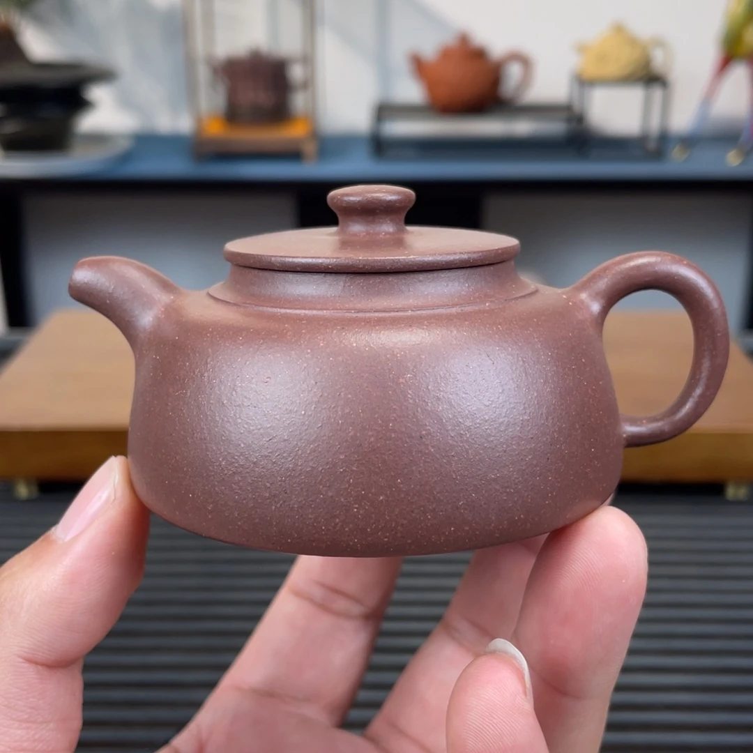 茶壶紫砂紫泥鱼罩120cc