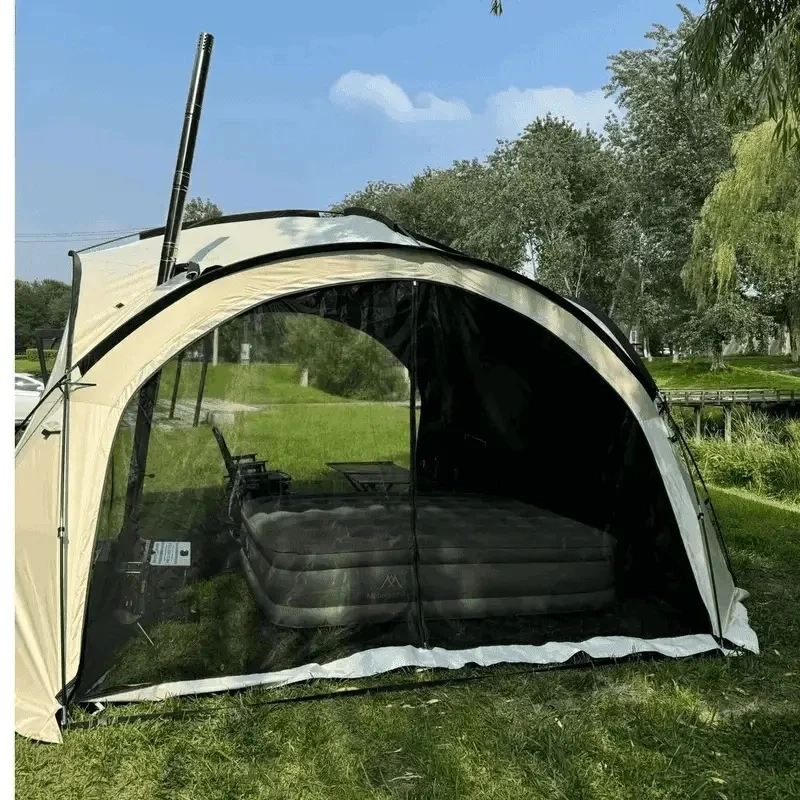 【穹顶侧帘纱网配件】夏季户外露营帐篷纱帘通风围挡高密度防蚊网