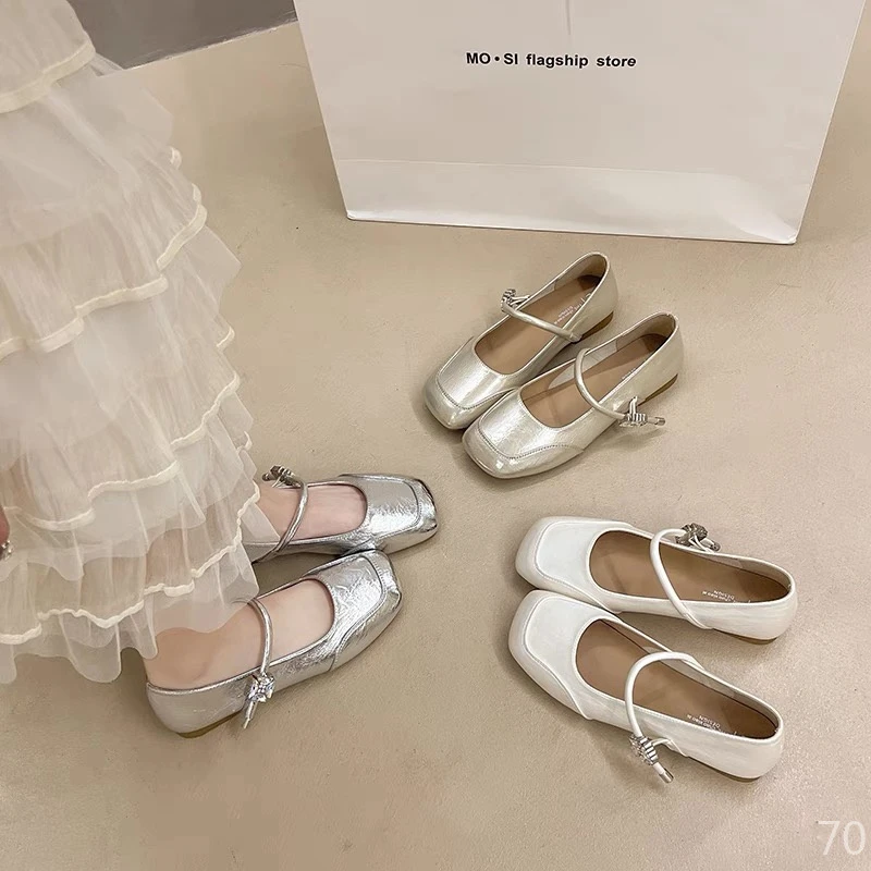 复古百搭温柔浅口单鞋法式小皮鞋洋气平底2025夏季新款韩版女鞋