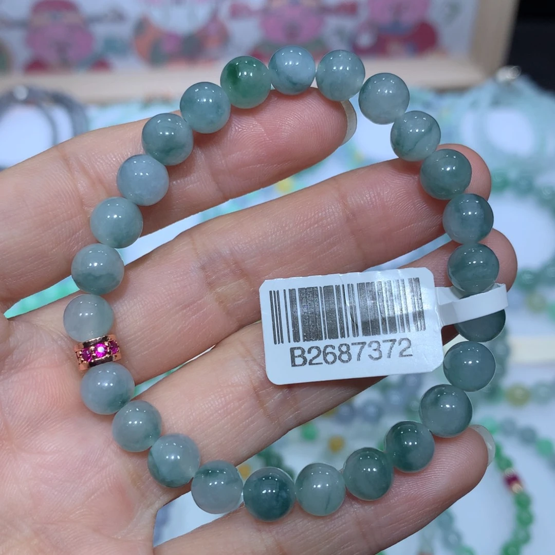 翡翠未镶嵌手链天然