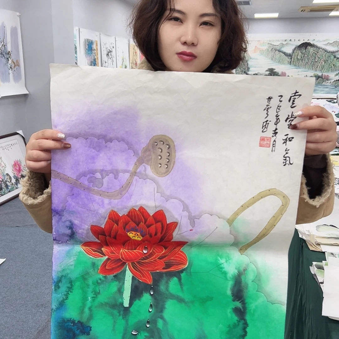 国画手绘国画大捡漏哦