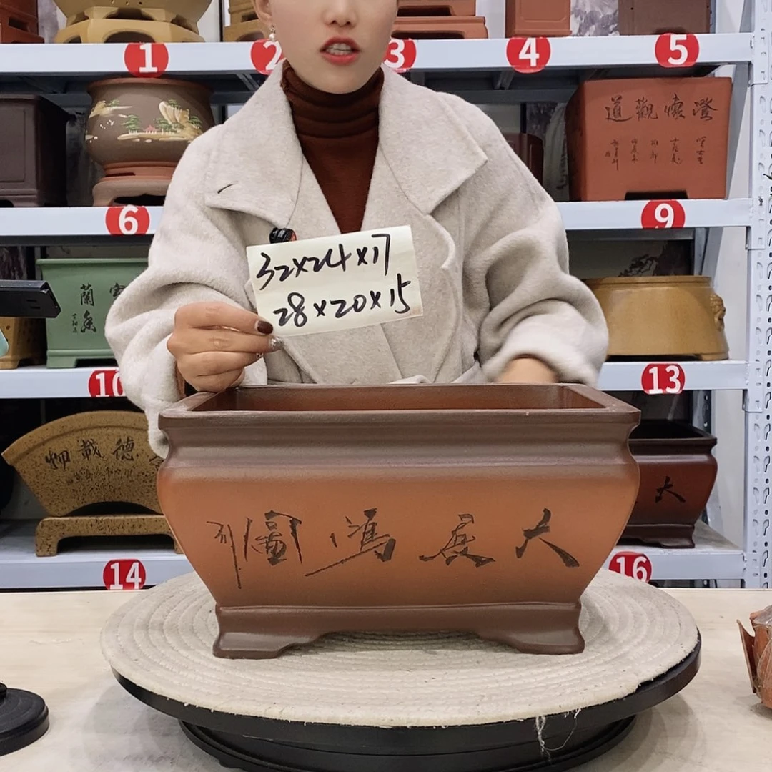 紫砂花盆紫砂花盆