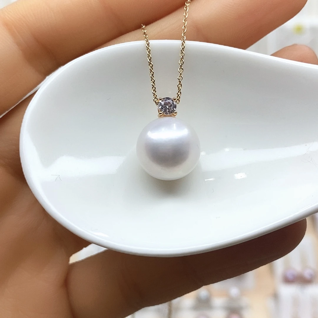 淡水珍珠颈饰银S925镶嵌