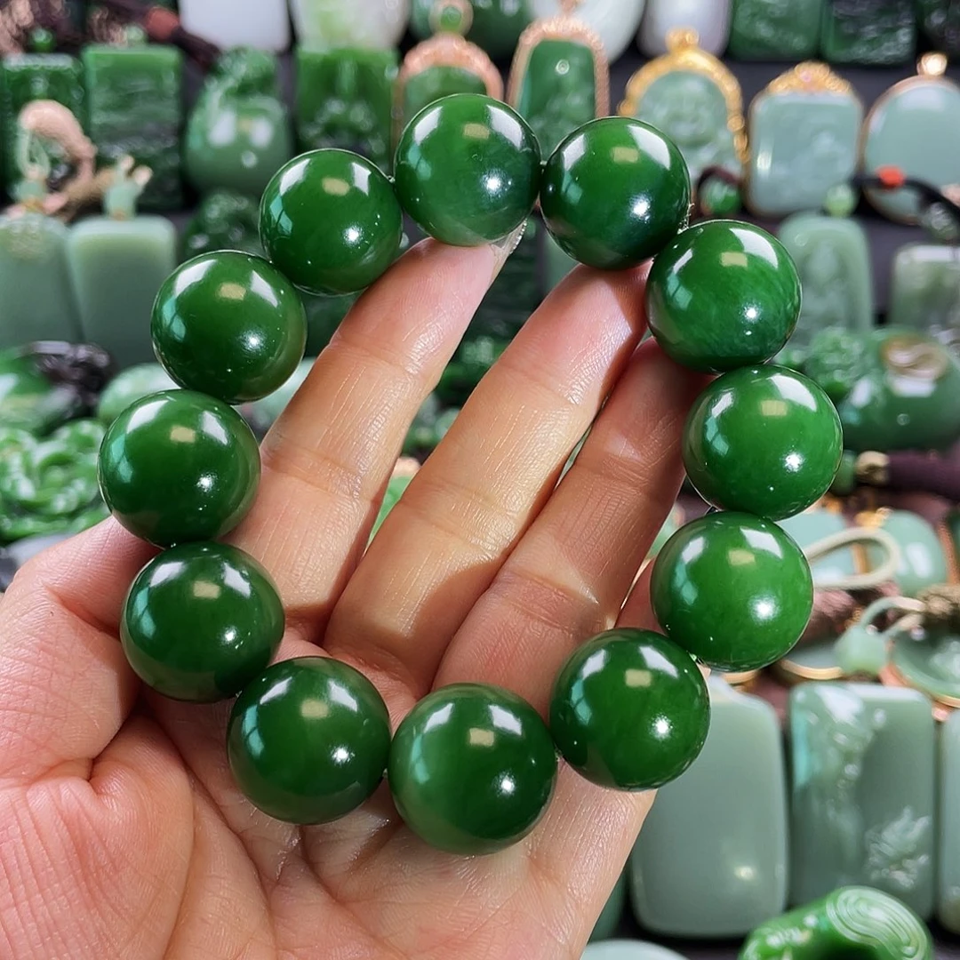 和田玉手串未镶嵌木*