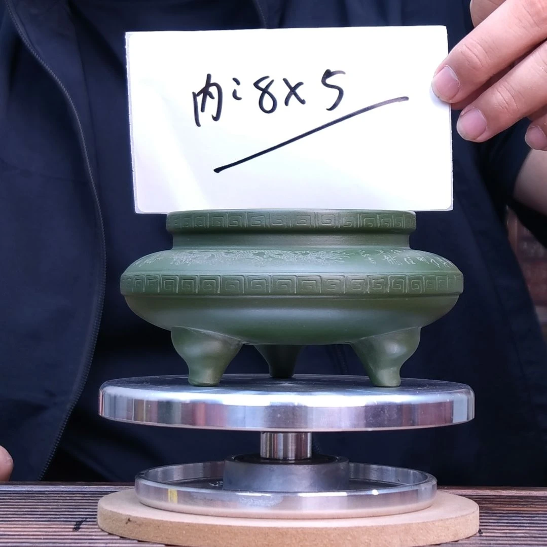 紫砂花盆同喜同喜