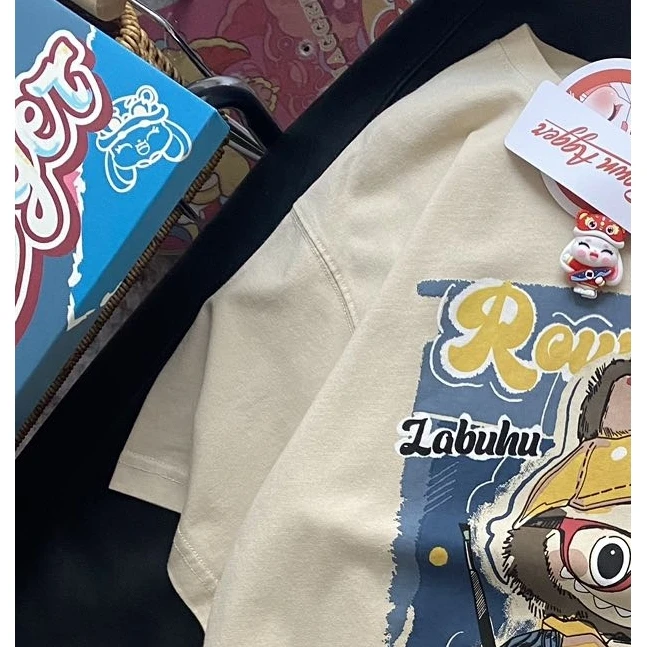 （杜思蒙服饰）X2017-Q【色彩奇遇】精致减龄卡通印花休闲运动短袖T恤