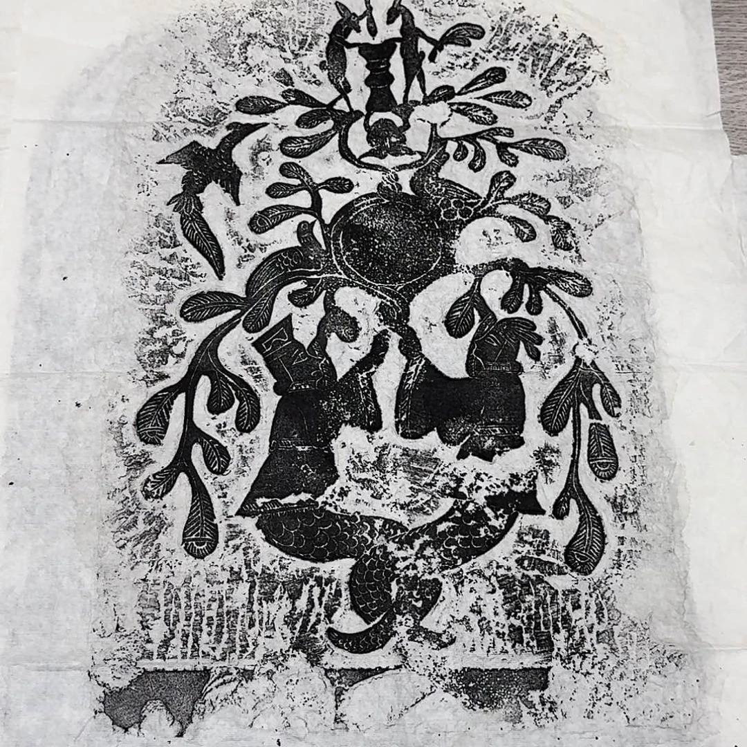 其他拓片用纸玉兔捣药