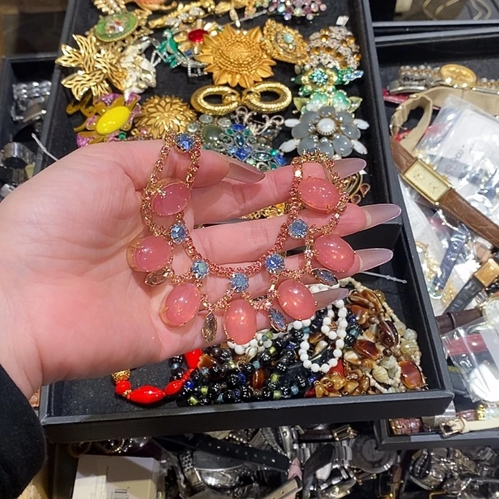 干****中古香水项链手链耳饰耳钉锆石（处理）