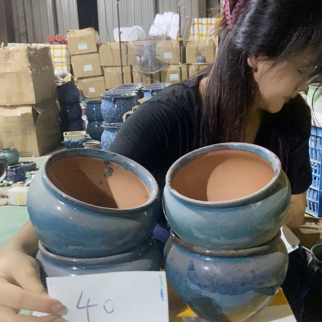 宜兴紫砂粗陶花盆40