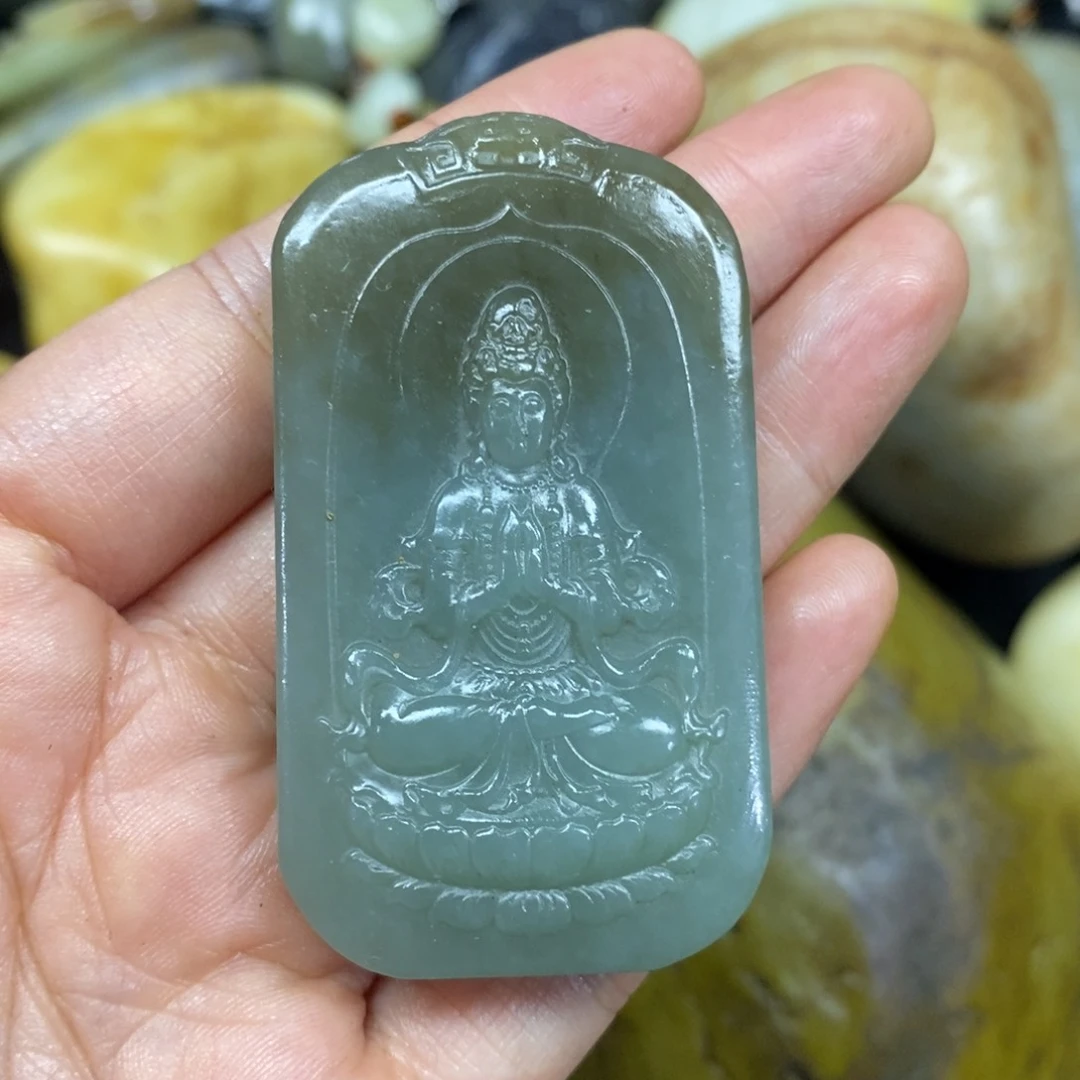未镶嵌和田玉（糖玉）挂件我****来