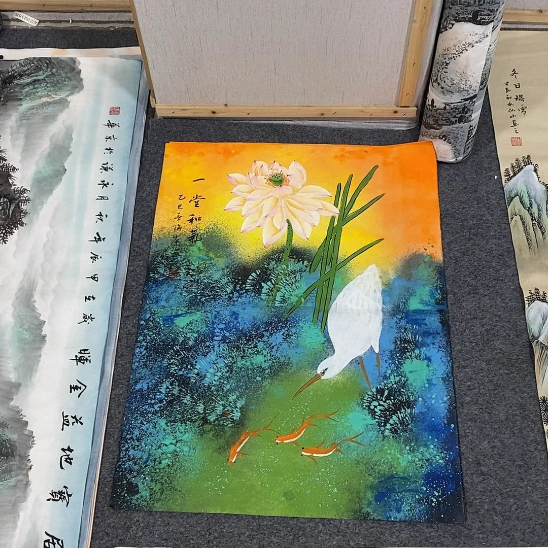 国画画画真的画画画